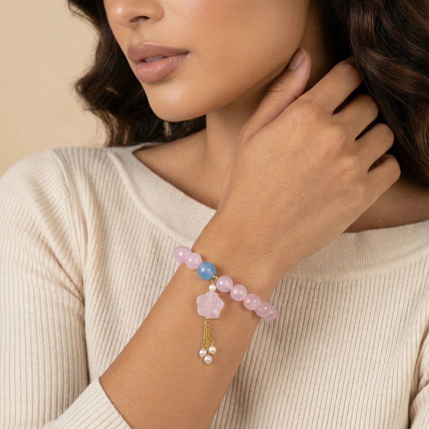 Rozenkwarts Dromen Armband