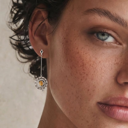 Orbitale asymmetrische oorbellen